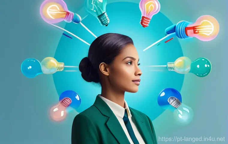 언어 학습의 인지적 요소 - **Prompt:** "A vibrant and dynamic illustration of a human brain actively 'working out' in a stylize...